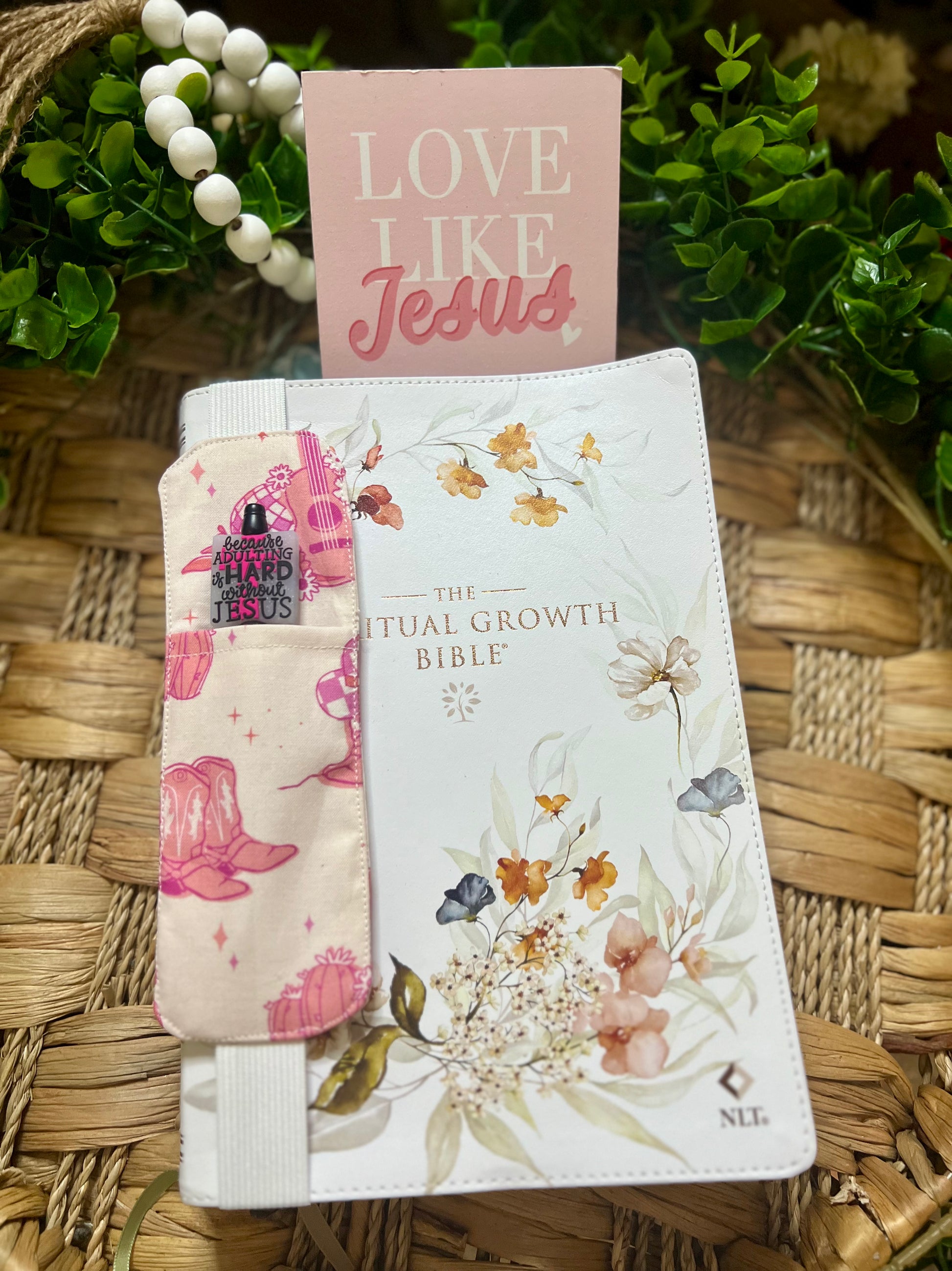 Pink Western Pen Holder